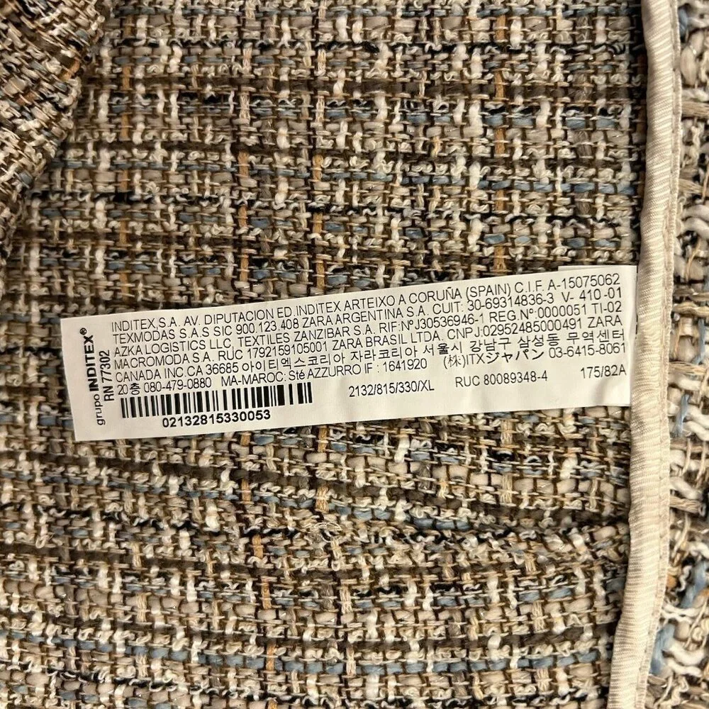 Zara Women's Mini Skort Built-In Shorts Size XL Woven Side Zip Closure NWT - Picture 13 of 14